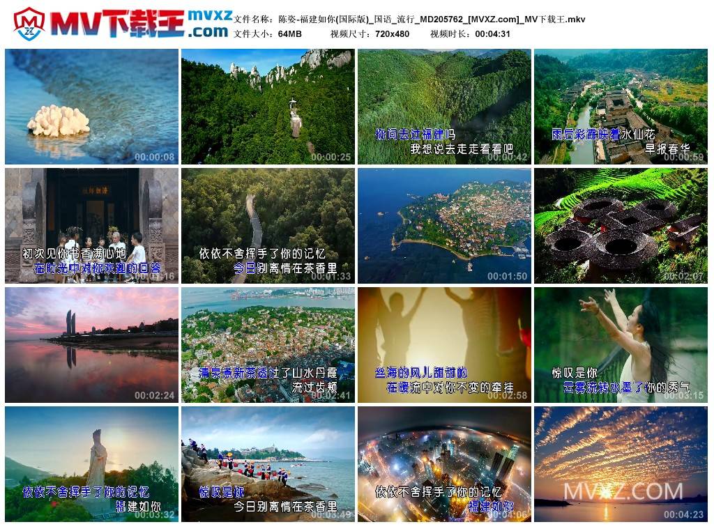 陈姿-福建如你(国际版)_国语_流行_MD205762